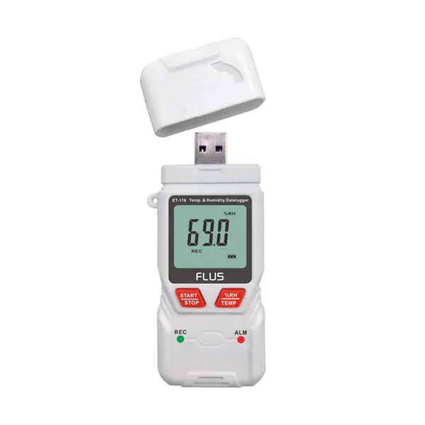 USB Humidity and Temperature Logger ET-176 with PDF Report