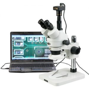 Digital Trinocular Stereo Zoom Microscope